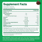 Feel Great Super Green Gummies Teen Vitamins | Gominolas Multivitamínicas Veganas para Adolescentes | Suplemento de Frutas y Verduras | 60 Unidades