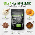 Dog Weight Gainer con Probióticos - Suplemento para Ganar Peso y Músculo en Perros - 90 Dosis - Sabor Queso y Bacon
