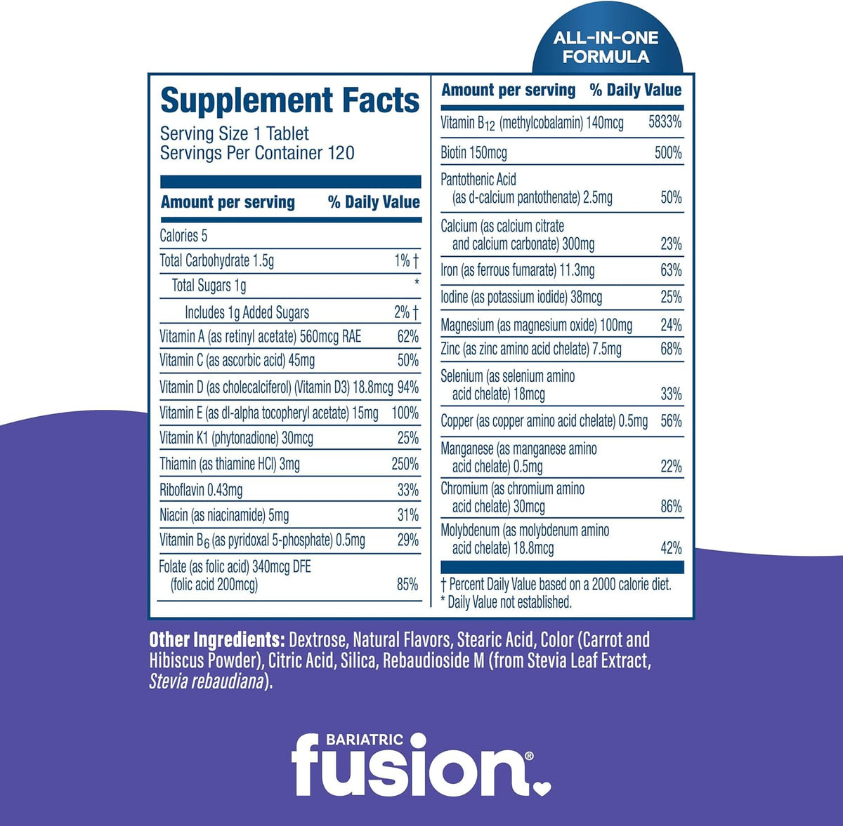 Bariatric Fusion Very Berry Multivitamínico – Sin azúcar ni gluten: Adecuado para dietas restrictivas y para – Image 4