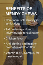 KVP Mendy Chews Multivitamínicos para Perros - Apoyo Articular y Recuperación Muscular - Sabor a Pollo - 60 unidades