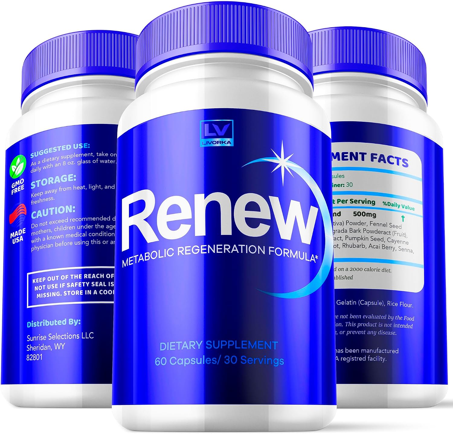 Fórmula Renew Metabolic Regeneration - 300 Cápsulas (Suministro para 5 Meses) - Paquete de 5