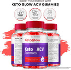 Keto Glow ACV Gummies, Gominolas Keto con Vinagre de Manzana - Fórmula Avanzada (3 Paquetes)