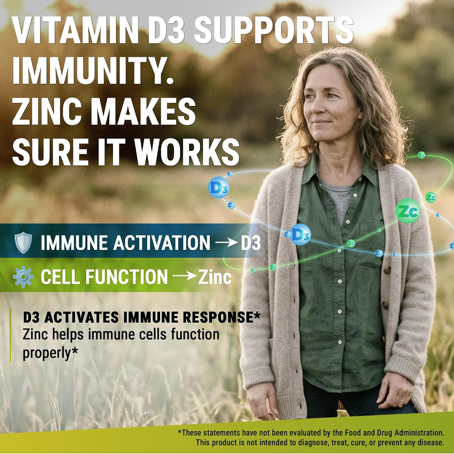 Vitamina D3 K2 con Magnesio, Zinc y Calcio | 10.000 UI D3, 200 mcg K2 MK7, 1500 mg Magnesio Glicinato | Vegano, Non-GMO