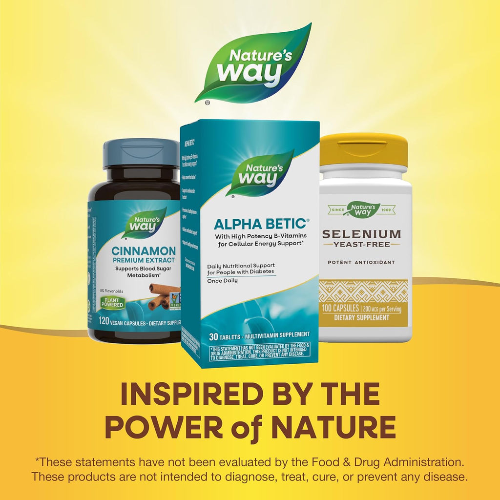 Nature's Way Alpha Betic - Multivitamínico para diabéticos, 30 comprimidos