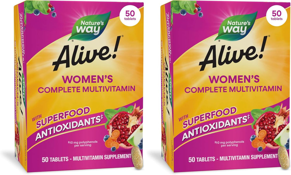 Nature's Way Alive! Multivitamínico Completo – Vitamina C: Potente antioxidante que contribuye a la formación de – Image 10