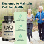 VINATURA Suplemento de NAD 1000 mg - NAD+ Puro para el Apoyo Celular