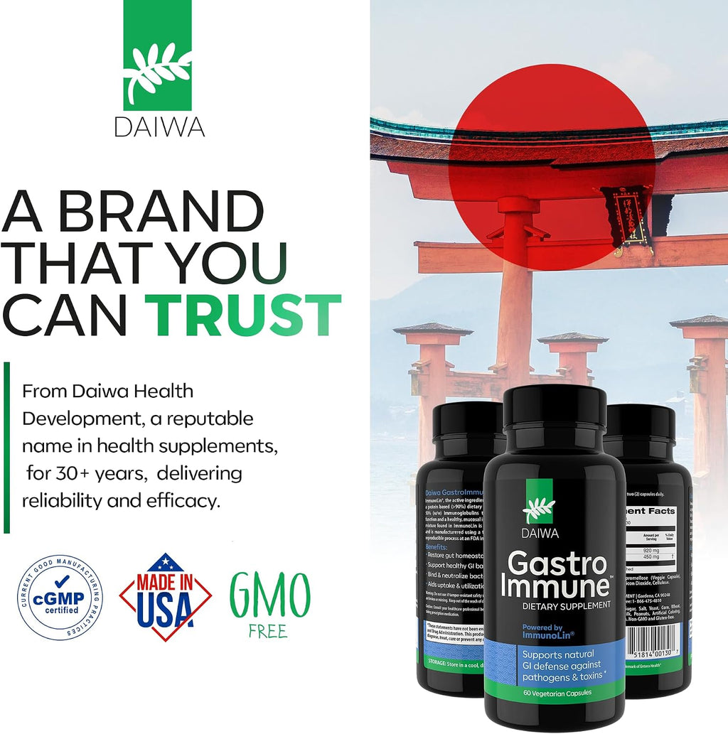 Daiwa GastroImmune - 60 Cápsulas - Salud Digestiva e Inmunidad
