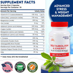Adrenalwork Complemento para el Estrés con Ashwagandha Orgánica, Rhodiola y Albahaca Santa – 60 Cápsulas