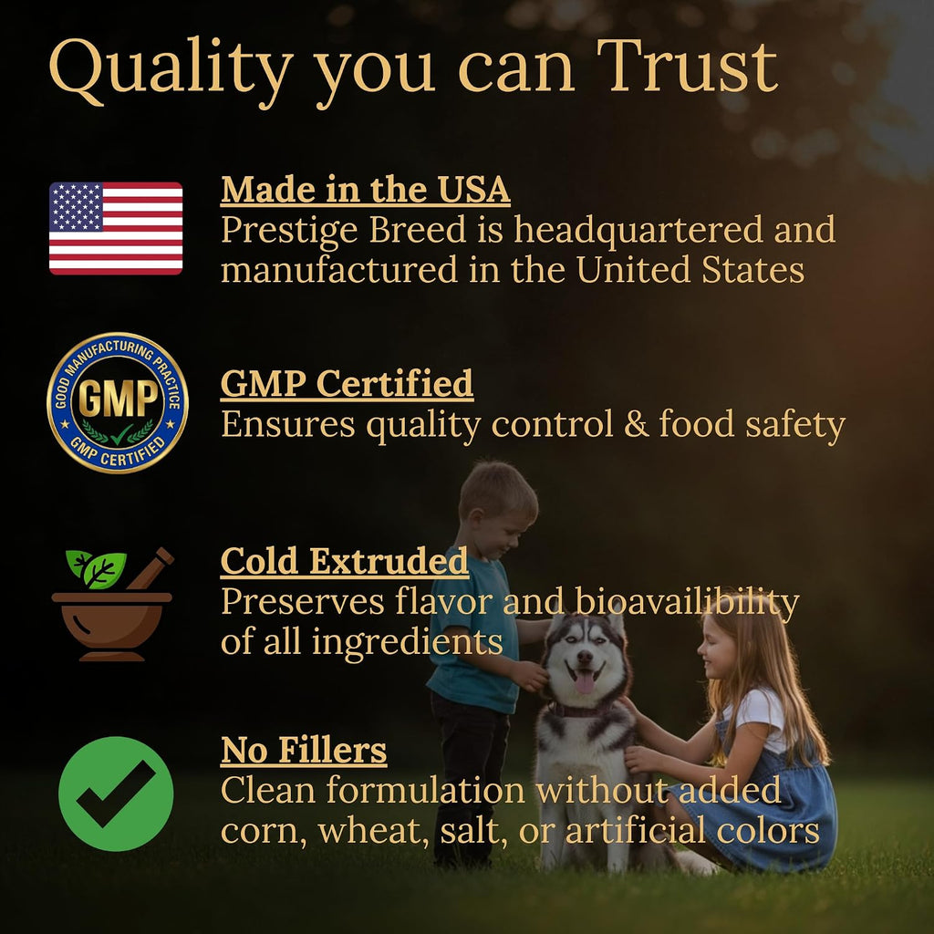 Prestige Breed Multivitamínicos, Nutrición Equilibrada para tu Husky, 90 unidades, Hecho en EE.UU. con Bacon Real
