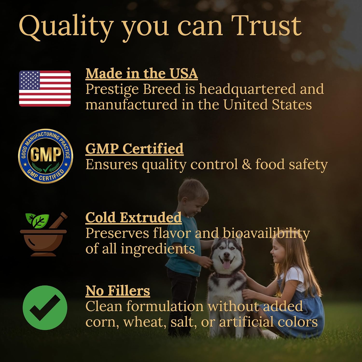 Prestige Breed Multivitamínicos, Nutrición Equilibrada para tu Husky, 90 unidades, Hecho en EE.UU. con Bacon Real