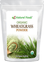 Polvo de Hierba de Trigo Orgánico - 5 Libras - 100% Puro, Crudo, No Transgénico, Vegano - Superalimento Verde para Batidos, Zumos y Recetas - Fuente de Proteína Vegetal Natural