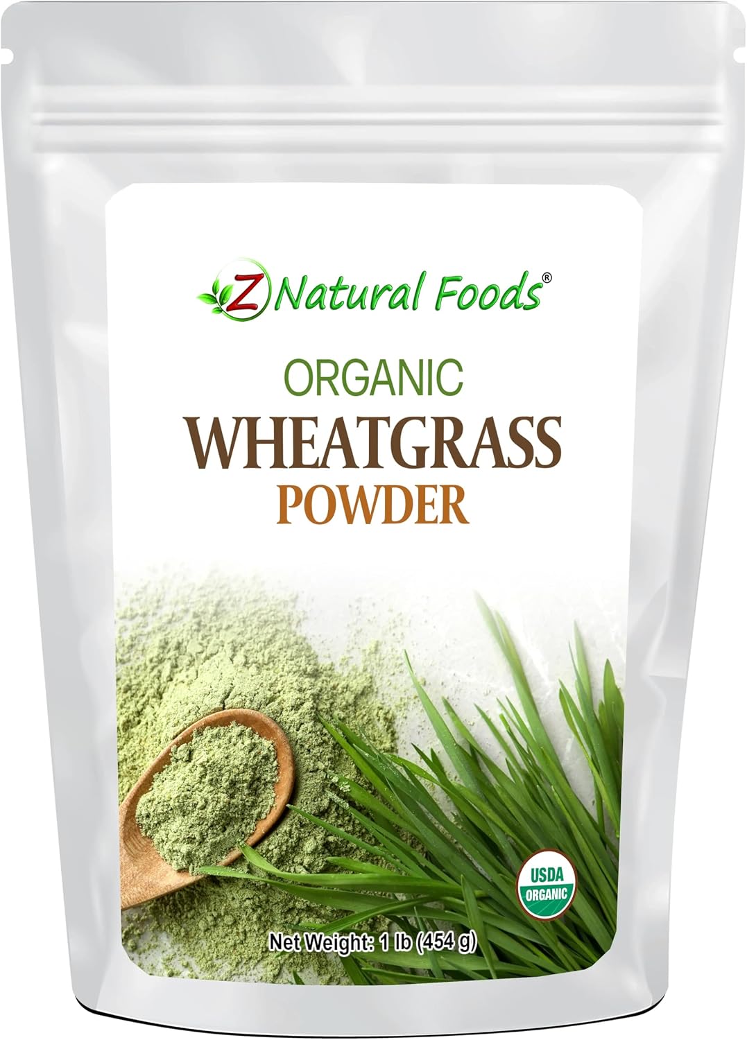 Polvo de Hierba de Trigo Orgánico - 5 Libras - 100% Puro, Crudo, No Transgénico, Vegano - Superalimento Verde para Batidos, Zumos y Recetas - Fuente de Proteína Vegetal Natural