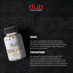 Youth de Dub Nutrition - Fórmula con Acai, Resveratrol, Cúrcuma y Vitaminas - 90 Cápsulas