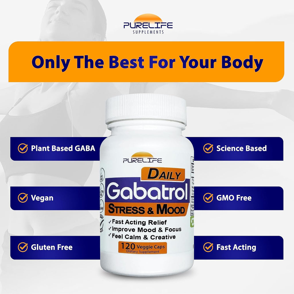 Gabatrol Daily – Suplemento de GABA de origen vegetal – 120 cápsulas vegetales