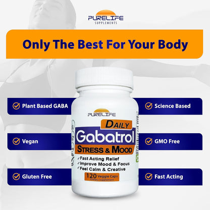 Gabatrol Daily – Suplemento de GABA de origen vegetal – 120 cápsulas vegetales – Image 9