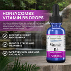 HoneyCombs Gotas Líquidas de Vitamina B5 (Ácido Pantoténico) - 473 ml