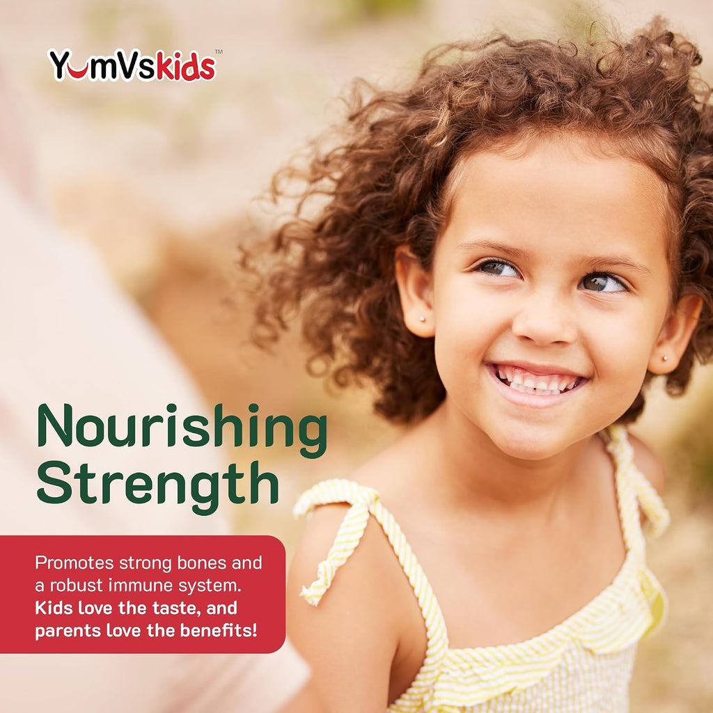 YUM-V's Gomitas de Vitamina D3 para Niños - 1000 UI - 60 Gomitas