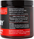 Super Snouts Urinary Berry - Complemento Urinario en Polvo para Perros y Gatos, con Arándano Azul y Rojo, 2.63 oz (Pack de 2)
