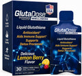 GlutaDose Suplemento Líquido de Glutatión con Acerola y Zinc, Sabor Limón-Arándano, 30 Viales