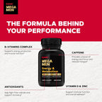 GNC Mega Men Energy & Metabolism Multivitamínico para Hombres | Antioxidantes y Quema de Calorías | 90 Comprimidos