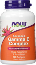 NOW Foods Gamma E Complex, 120 Cápsulas Blandas