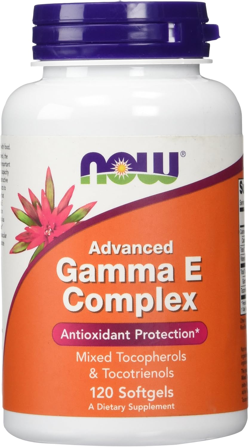 NOW Foods Gamma E Complex, 120 Cápsulas Blandas