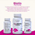 Hallusa Natural Biotina 10.000 mcg, 60 Cápsulas
