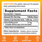 Vitamin World Vitamina C 1000 mg con Bioflavonoides, 100 Cápsulas