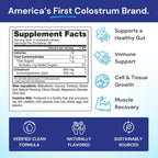Symbiotics Colostrum Plus Chewables - Complemento Alimenticio con Calostro Bovino