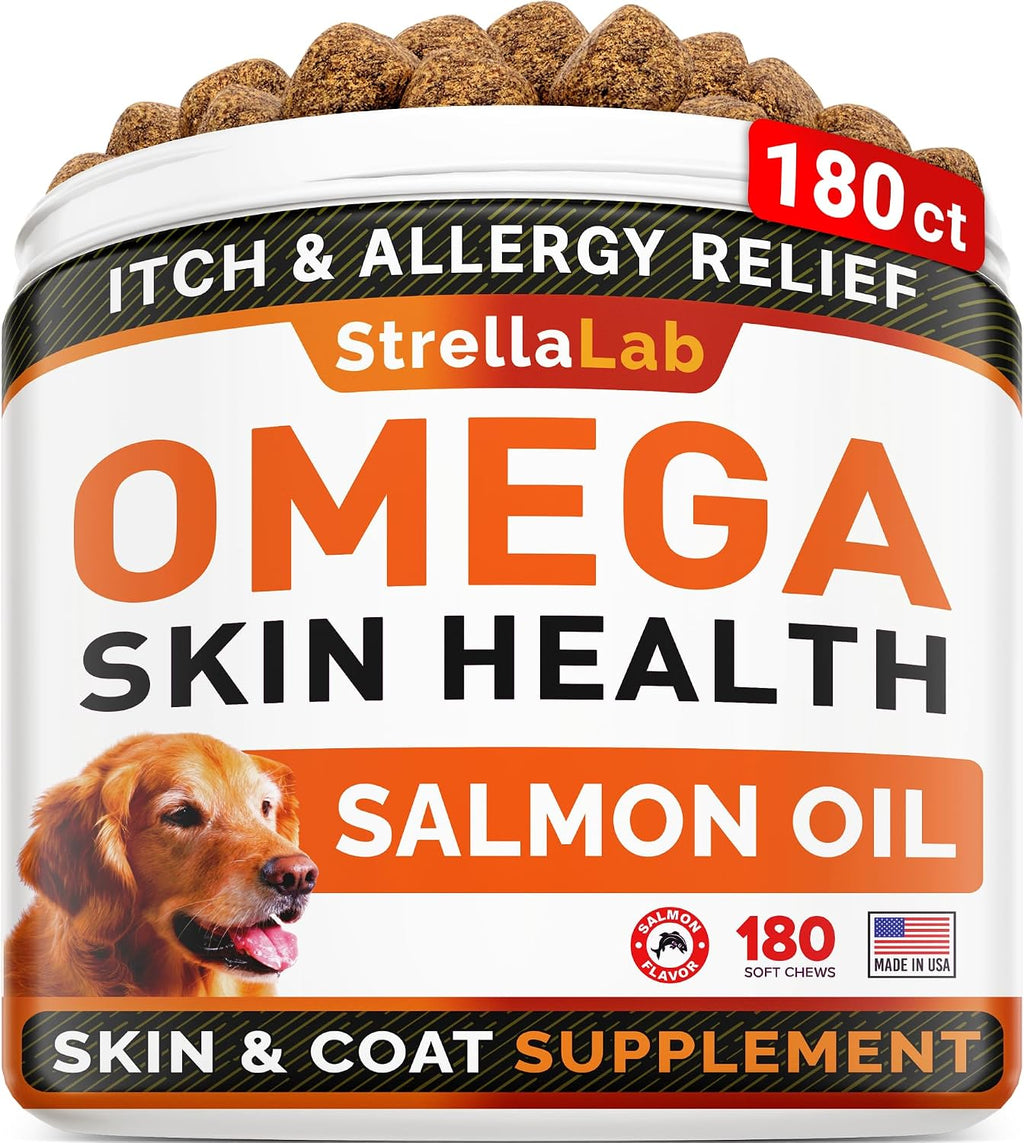 STRELLALAB Aceite de Pescado para Perros y Gatos - Omega-3 Natural - 473 ml