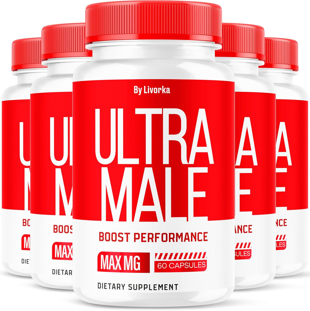 Ultra Male Pills (Pack de 5) - 300 Cápsulas, Fórmula Avanzada para Hombres