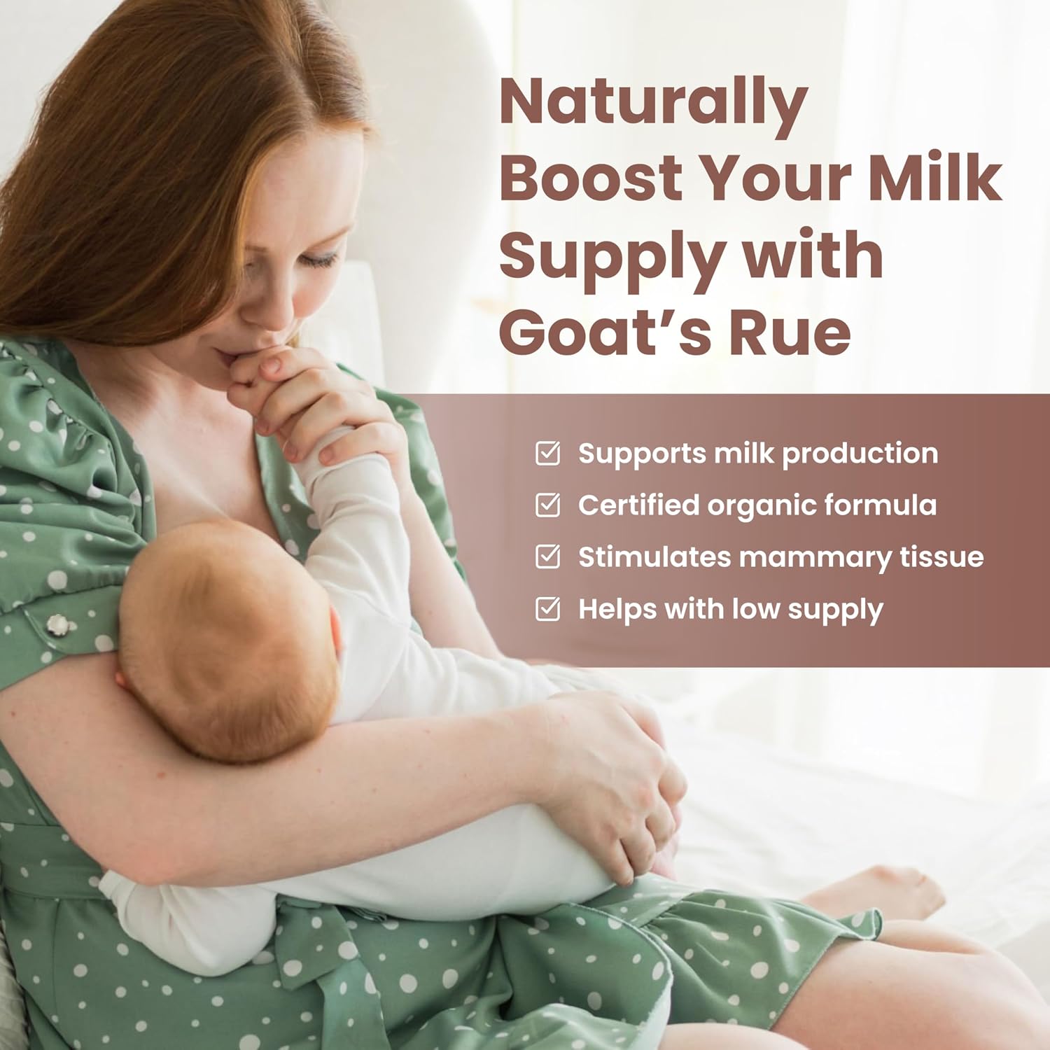 Suplemento de Lactancia con Goat's Rue Ecológico