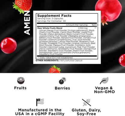 Amen Fruits, Suplemento Diario de Vitaminas – Cítricos : limón y naranja, que aportan vitamina C y compuestos – Image 2