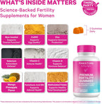 Pink Stork Gominolas de Fertilidad para Mujeres | CoQ10, Myo-Inositol, Folato Metilado | Apoyo para el Equilibrio Hormonal y la Función Ovárica | 60 Gominolas