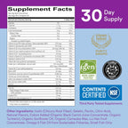 SmartyPants Men's & Women's Fiber & Multivitamin Supplement: Multivitamin Gummies with Vitamin D3, C, B12, B6, A, K & Zinc, Omega 3 (EPA/DHA), Biotin, 180 Count (30 Day Supply)