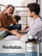 Horbäach Glutatión Liposomal 500mg | 90 Cápsulas Blandas | Forma Reducida | Sin Gluten y No Transgénico