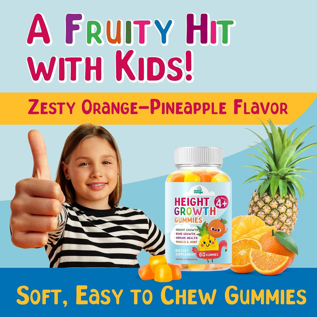 Mood Mingle Gominolas de Crecimiento para Niños y Adolescentes - Suplemento Multivitamínico