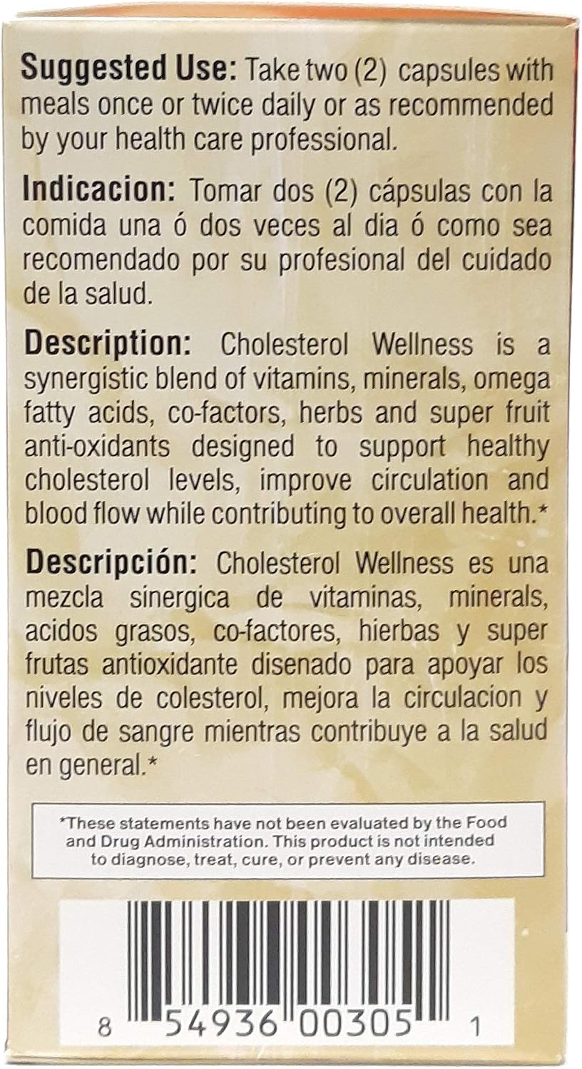 Bio Nutrition Cholesterol Wellness 60 VGC 2 Pack