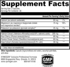 XYMOGEN SynovX Calm - Apoyo a la relajación neuromuscular con extracto de valeriana - Calcio, Magnesio y Potasio - Vegetariano, no modificado genéticamente y sin gluten - 60 cápsulas