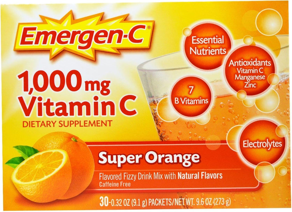 Emergen-C Super Orange, 30 sobres (Paquete de 12)