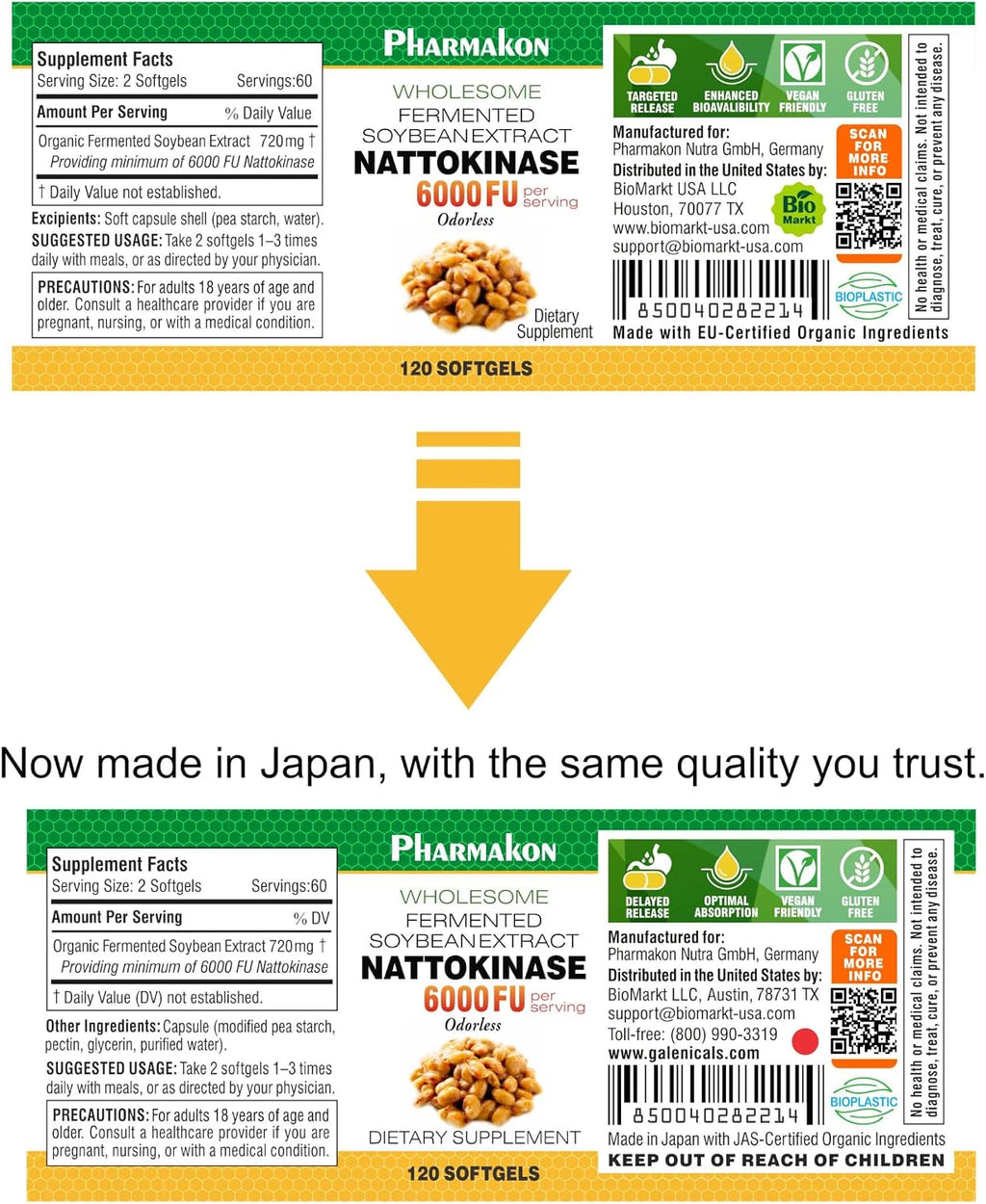 PHARMAKON Nattokinasa Natural 6000 FU