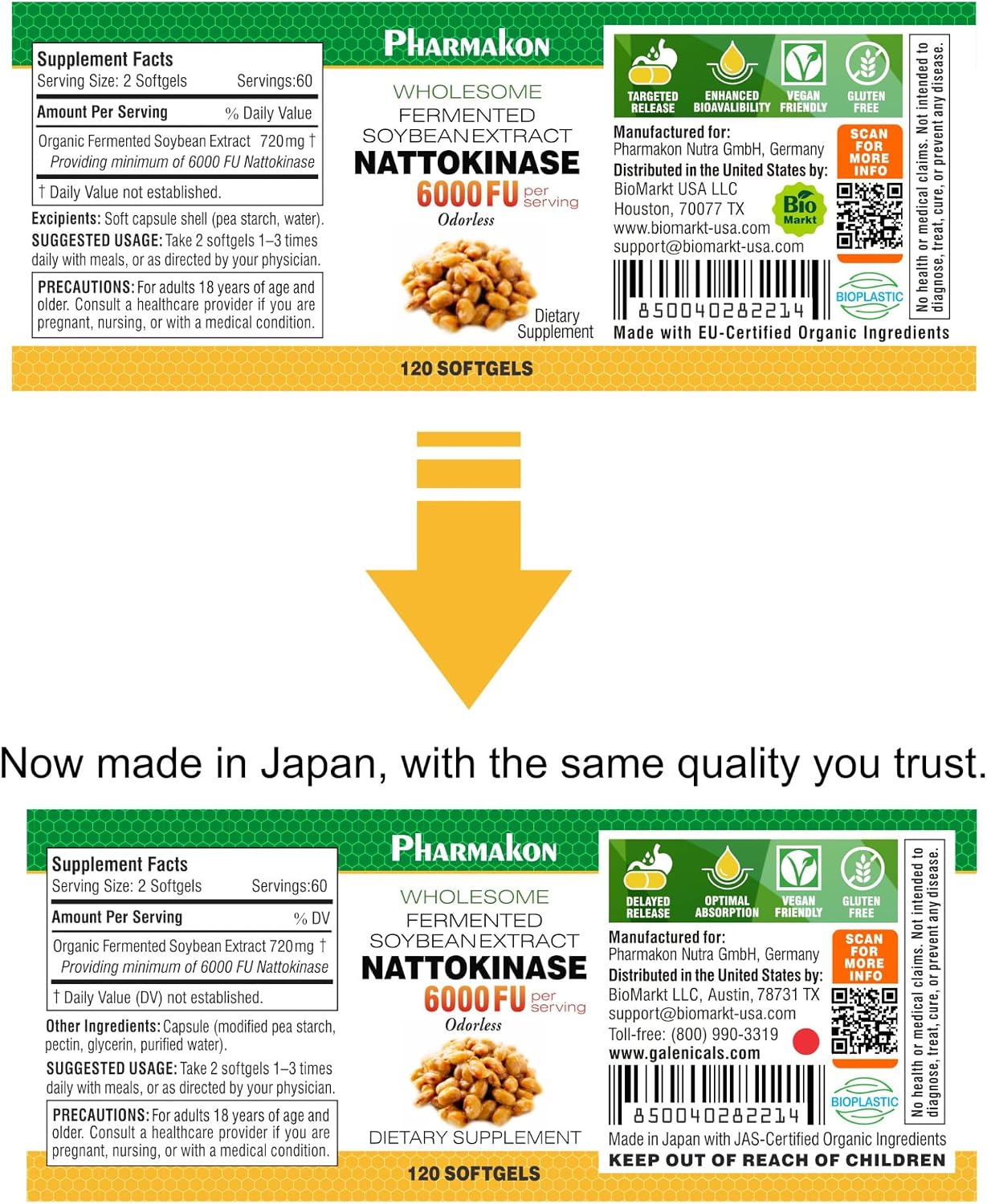 PHARMAKON Nattokinasa Natural 6000 FU