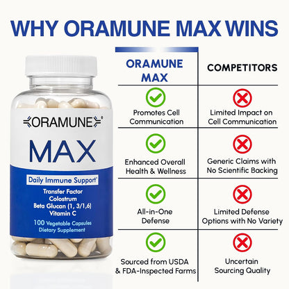 Oramune Max Support – Suplemento Inmunitario – Calostro Bovino Puro: la ra leche producida por las vacas, rica en – Image 6