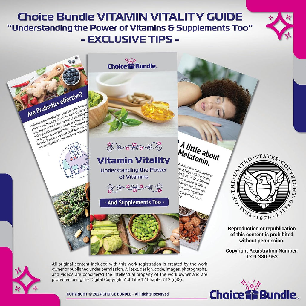Choice Bundle Spring Valley Vitamina C 1000 mg con Escaramujo, 250 comprimidos + Guía y Pastillero