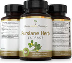 Florida Herbal Pharmacy - Extracto de Verdolaga (Purslane) en Cápsulas 10:1, 120 Cápsulas