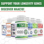 MAAC10 TMG 1000mg - Suplemento de Trimetilglicina (Betaína Anhidra) - Apoyo a la Metilación y Metabolismo de la Homocisteína - 120 Cápsulas