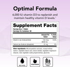 Theralogix Thera-D 6000 Vitamina D3 - 6000 UI (150 mcg) - 90 Comprimidos