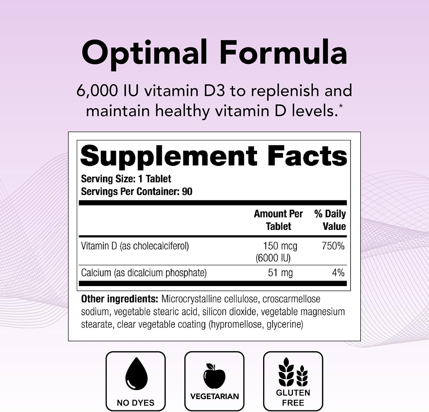 Theralogix Thera-D 6000 Vitamina D3 - 6000 UI (150 mcg) - 90 Comprimidos