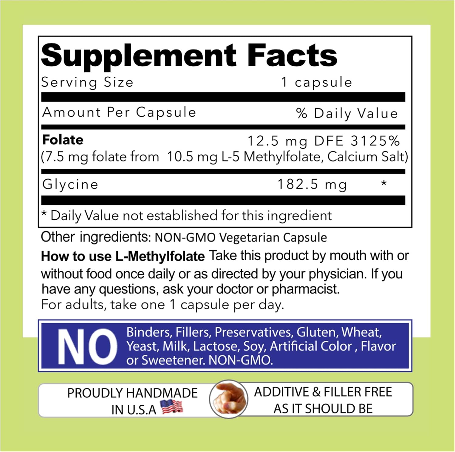 Our Daily Vites L-Methylfolate 7.5mg - 90 Cápsulas