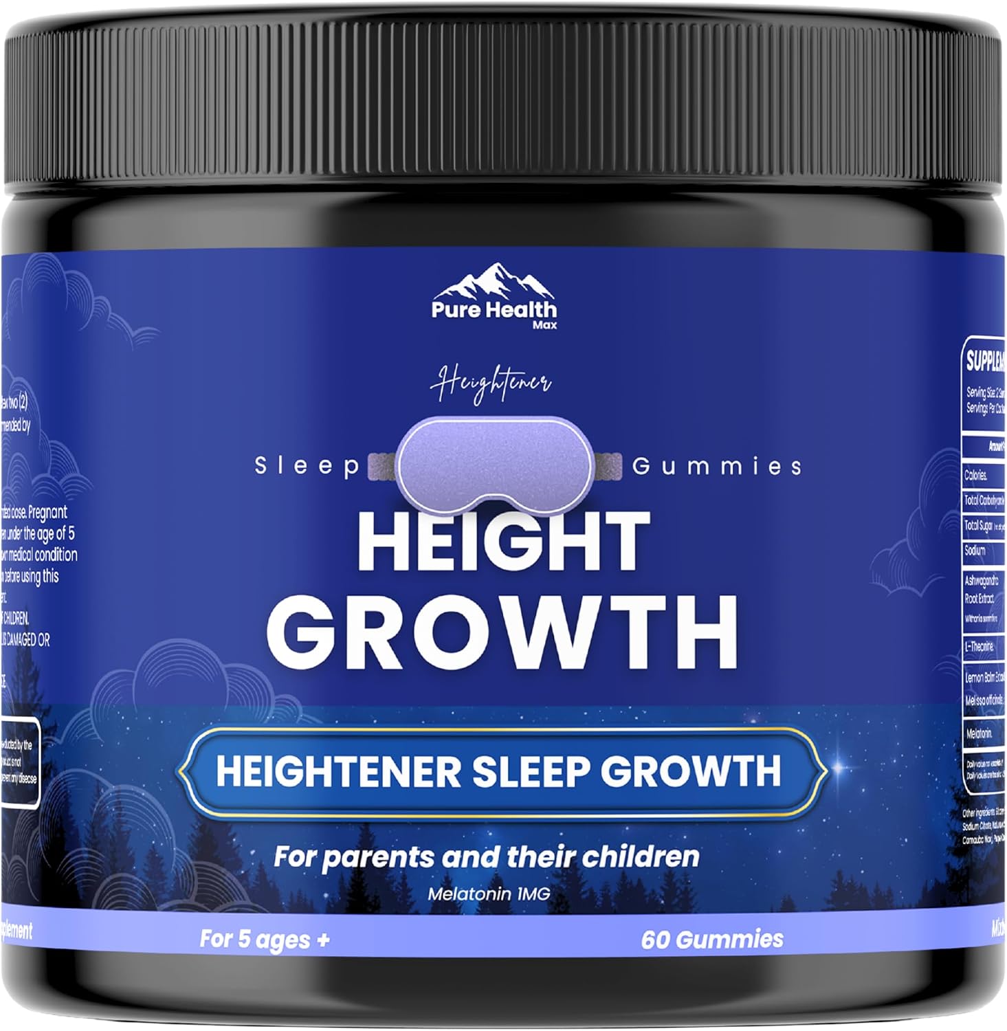 Heightener Gominolas de Crecimiento con Calcio y Melatonina - 60 gominolas